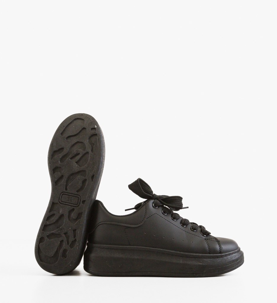 Chris Sneakers Negri - Stil și Confort Zilnic - imagine 4