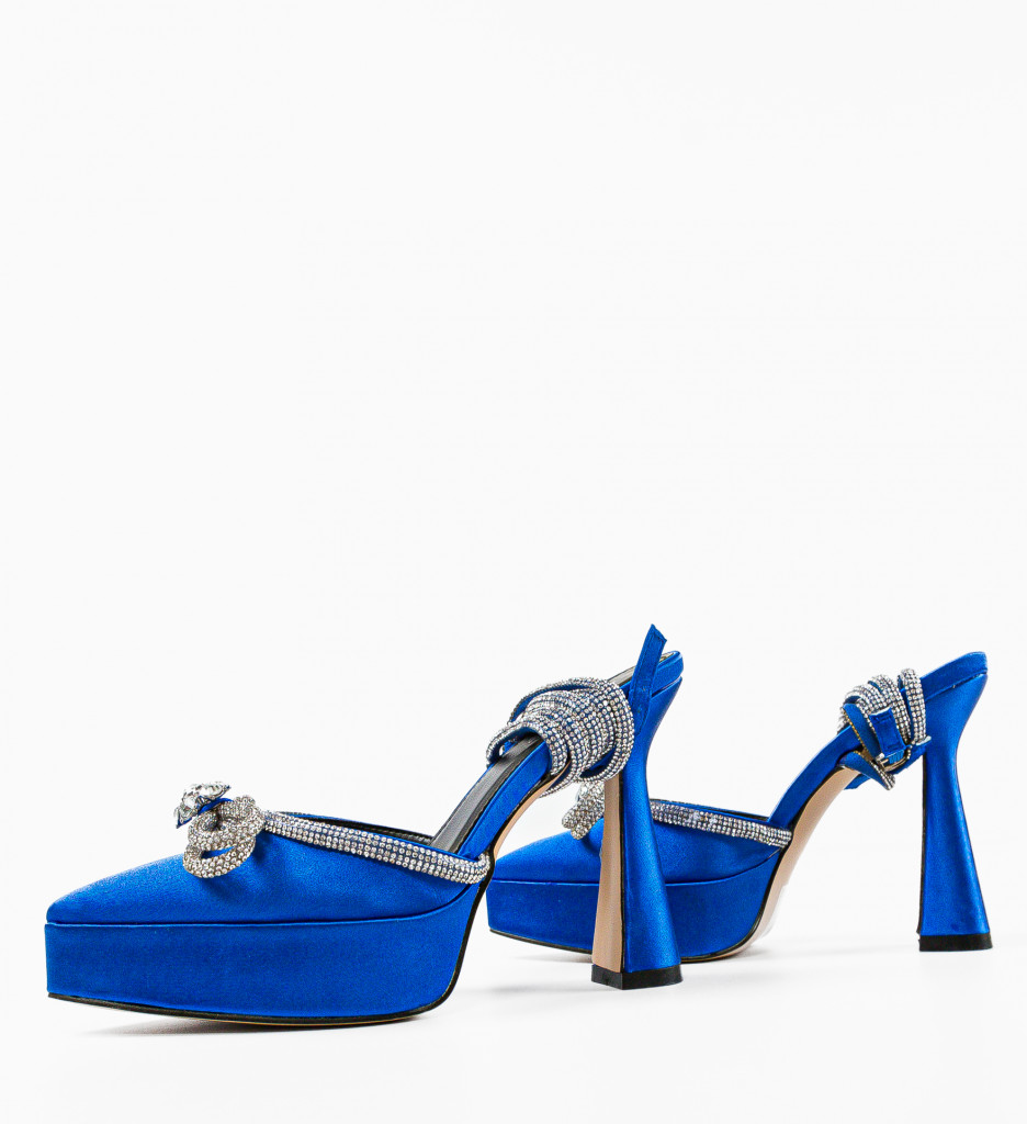 Pantofi Mariette Albastri | Eleganță Asigurată - imagine 7