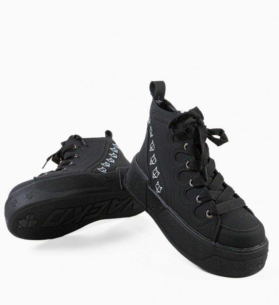 Sneakers Dama Piret Negri | Confort și Stil - imagine 7