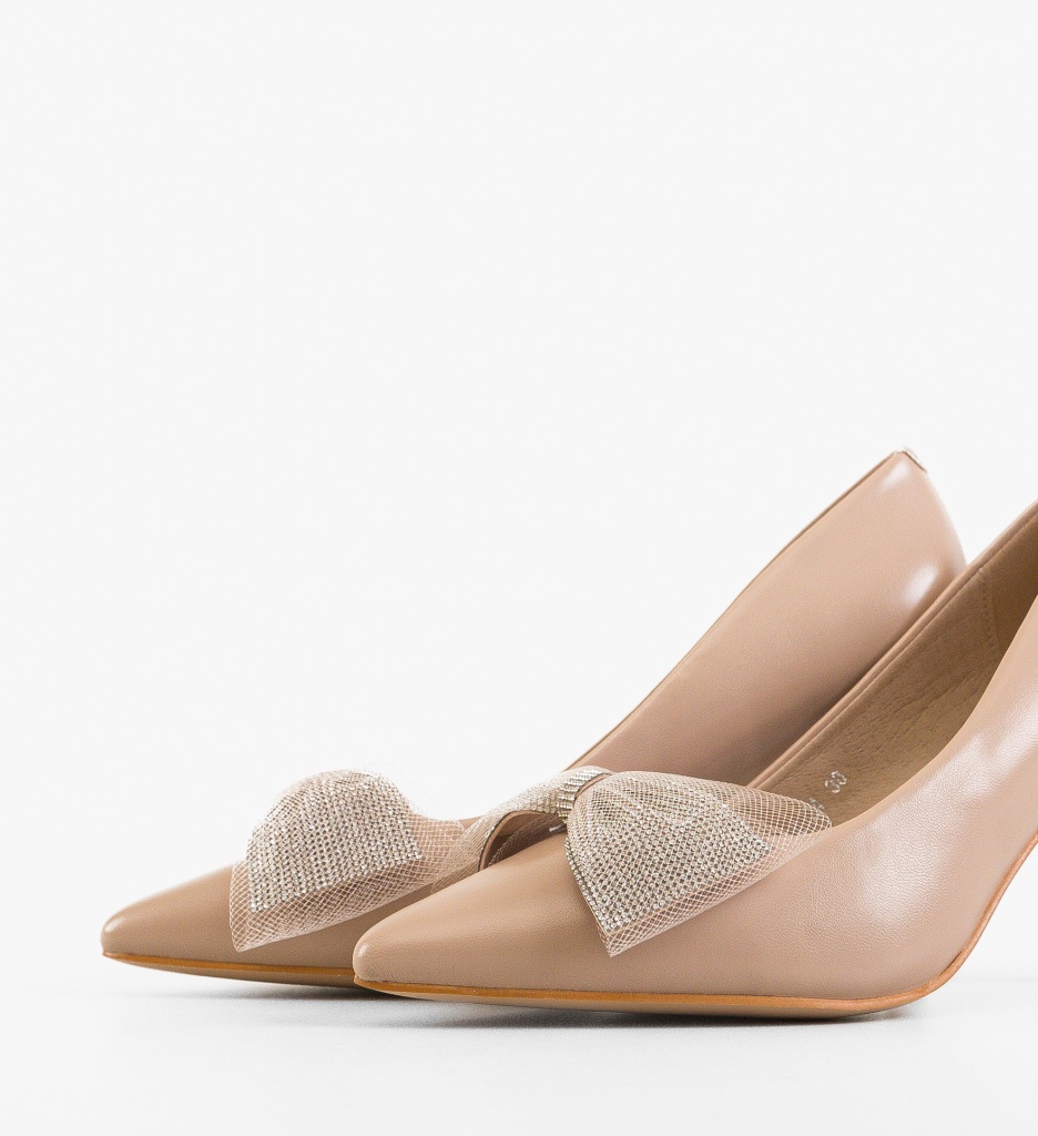 Pantofi Bylay Nude | Eleganți și Versatili - imagine 6