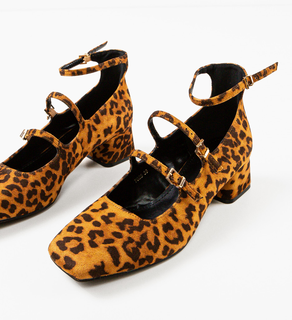 Pantofi Dama Maci Animal Print | Toc Eleganț - imagine 6