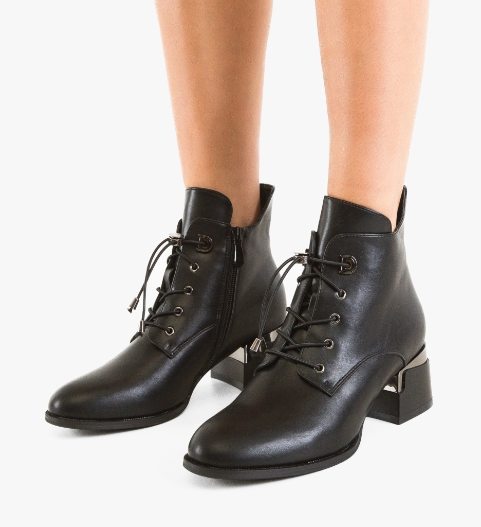 Ghete Dama Lamra Negre Depurtat - Stil Urban - imagine 4