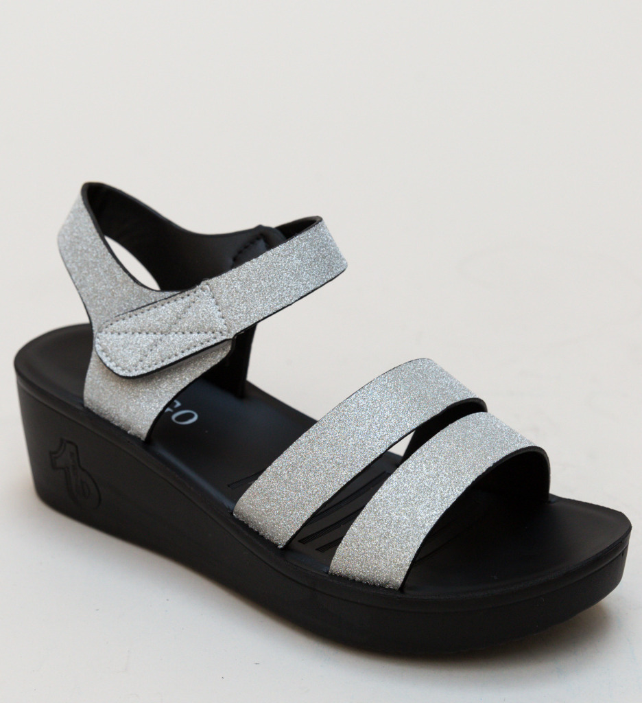 Sandale Roche Argintii Elegante - imagine 4