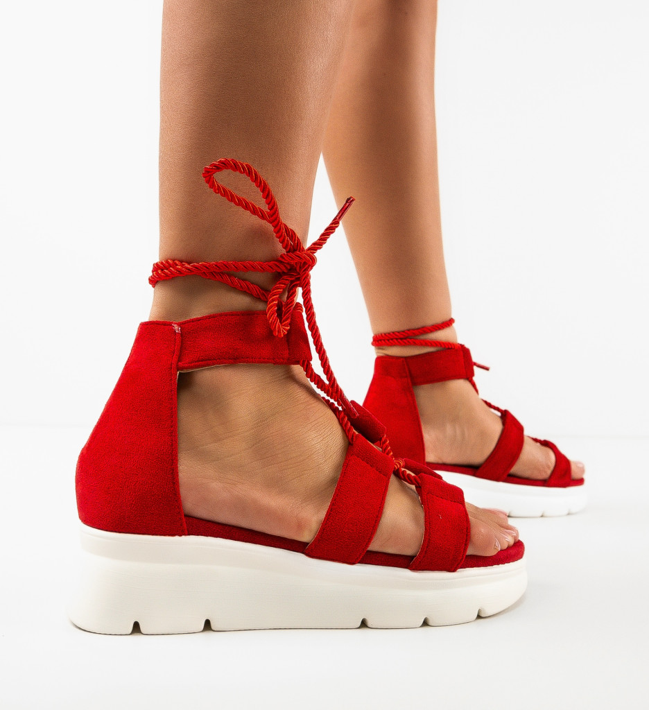 Sandale Miami Rosii - Stil si Confort - imagine 4