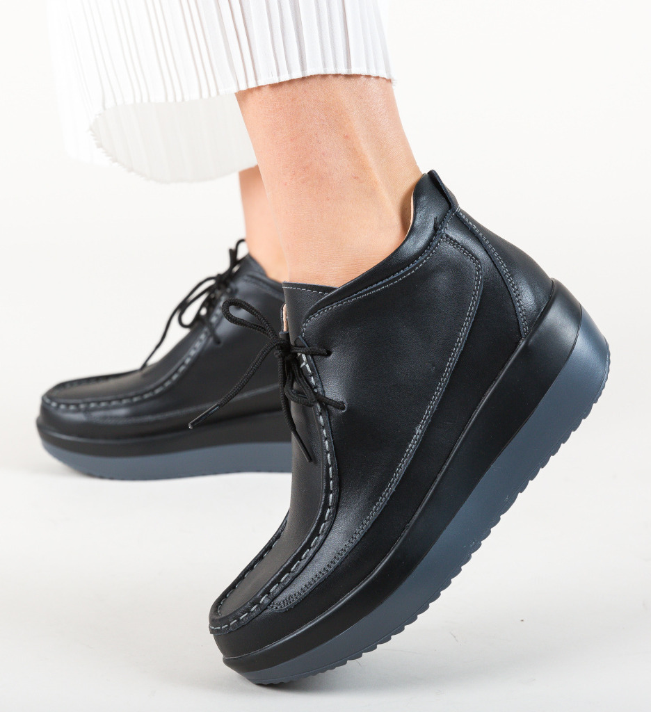 Pantofi Casual Nash Negri - Confort și Stil