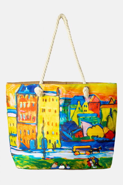 Geanta plaja Shopika | Design artistic unic