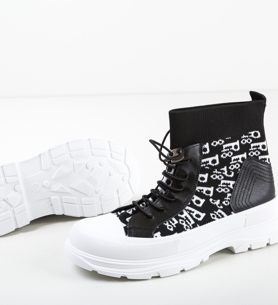 Ghete Dama Levine Negre - Eleganță Asigurată - imagine 6