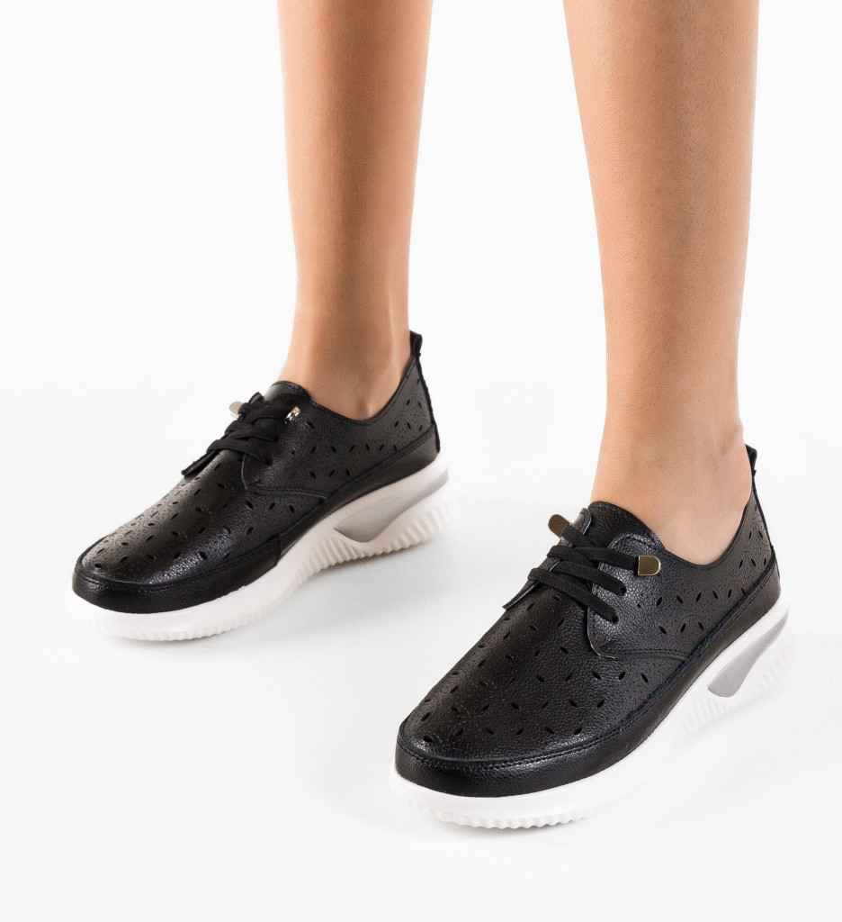 Pantofi Casual Balaj Negri | Confort și Stil - imagine 3