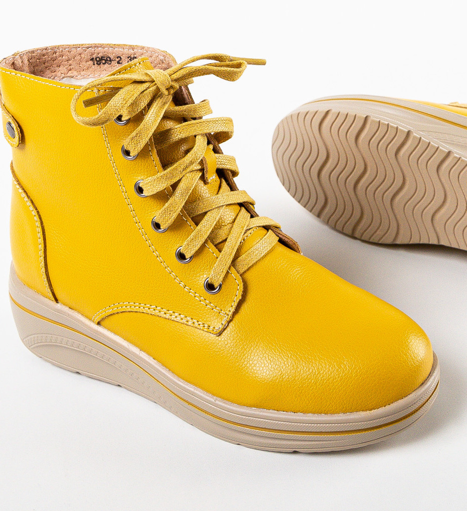 Pantofi Casual Lakiob Galbeni – Stil și Confort - imagine 8