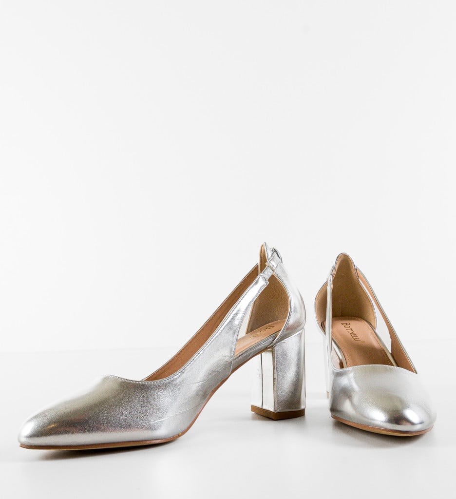 Pantofi Argintii Adriama - Eleganță și Stil - imagine 9