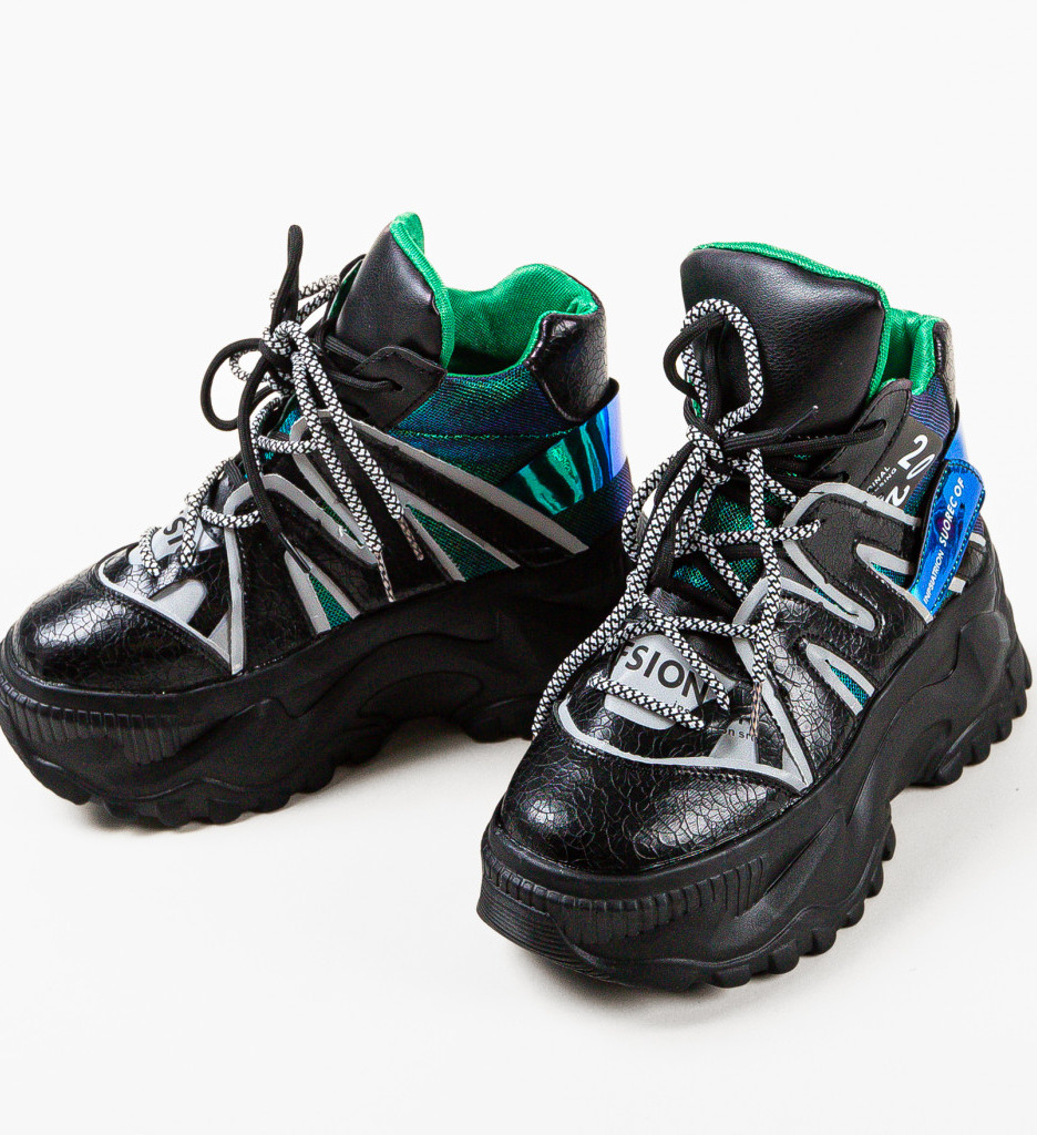 Sneakers Dama Source Negri - Confort Sport - imagine 6