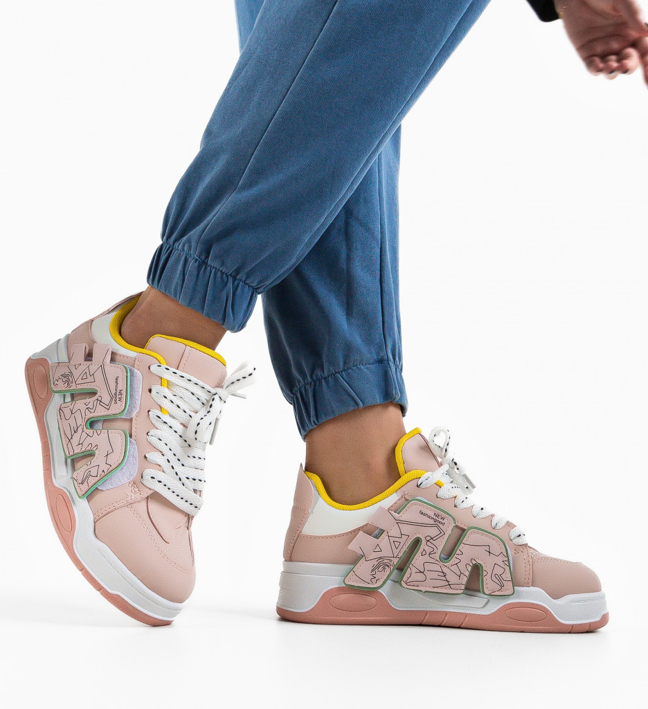 Sneakers Dama Kamal Roz - Confort și Stil - imagine 3