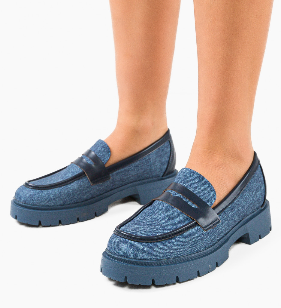 Pantofi Casual Kevi Albastri - Confort Zilnic