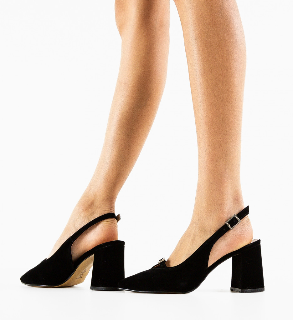 Pantofi cu toc Rich Negri 2 - Eleganță și Stil