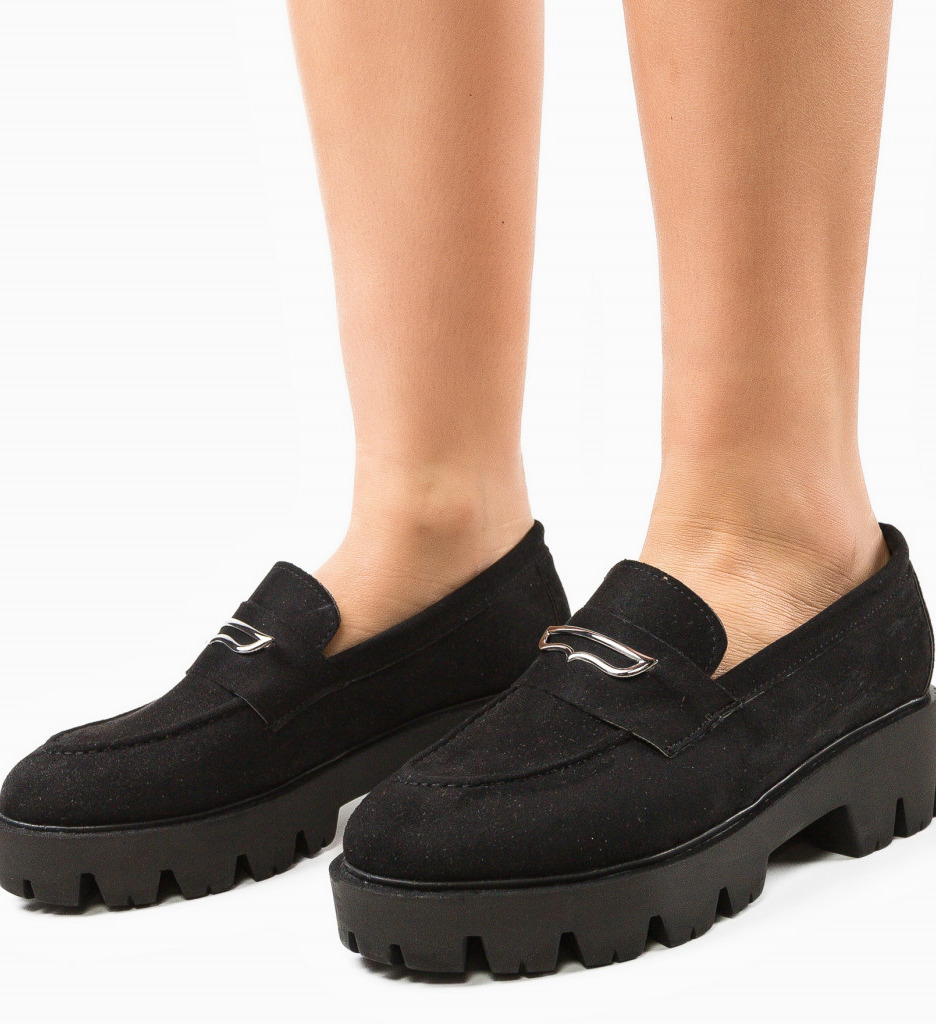 Pantofi Casual Negri Beikrols - Confort Stil