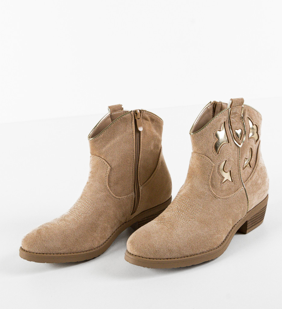 Botine Dama Sangpo Bej - Eleganță și Confort - imagine 7