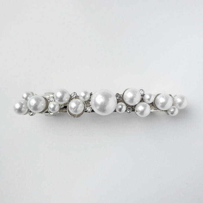 Clama Perle Argintie Shopika | Accesor Eleganta