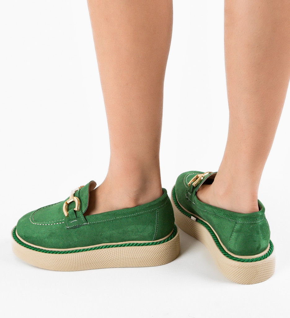 Pantofi Casual Selvie Verzi | Confort Zilnic - imagine 4