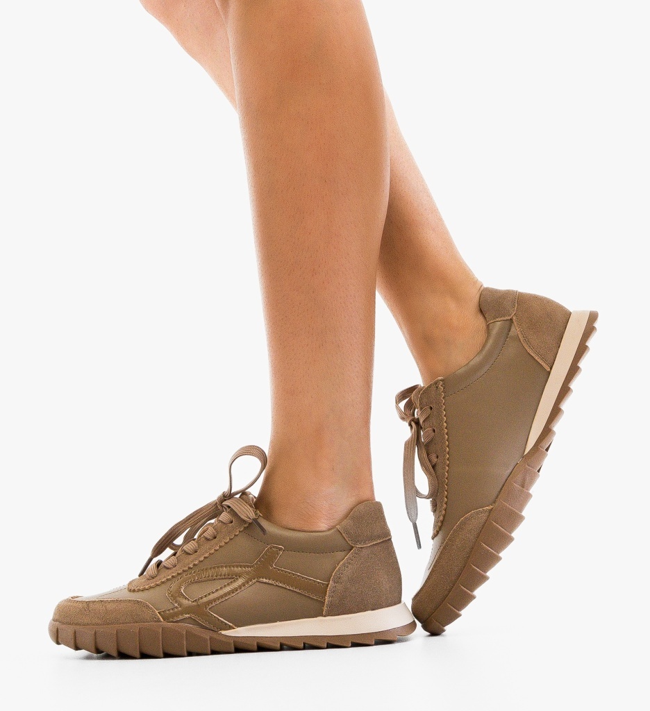 Pantofi Casual Ynun Khaki – Confort & Stil Zilnic - imagine 3