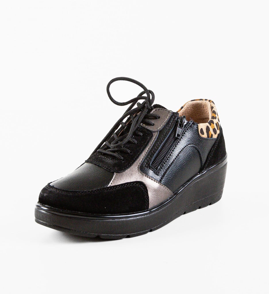 Sneakers Dama Nysa Negri | Confort si Stil Urban - imagine 3