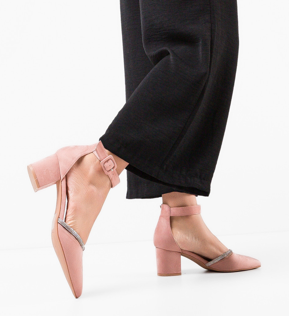 Pantofi Oficia Roz - Eleganță la Birou - imagine 2