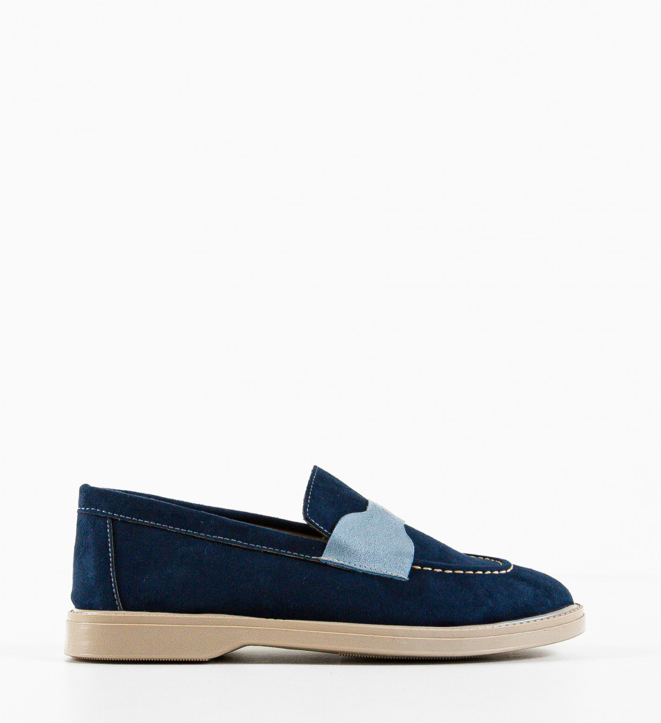 Pantofi Andrey Albastri | Confort Casual - imagine 3