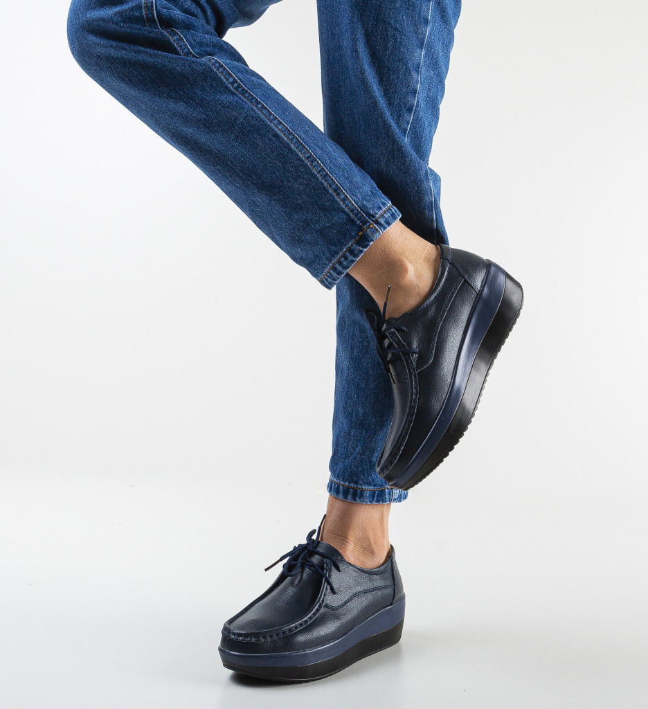 Pantofi Casual Vlasta Bleumarin - Confort și Eleganță - imagine 3