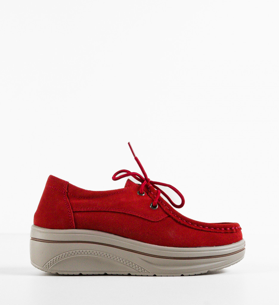 Pantofi Casual Auron Rosii - Stil și Confort - imagine 4