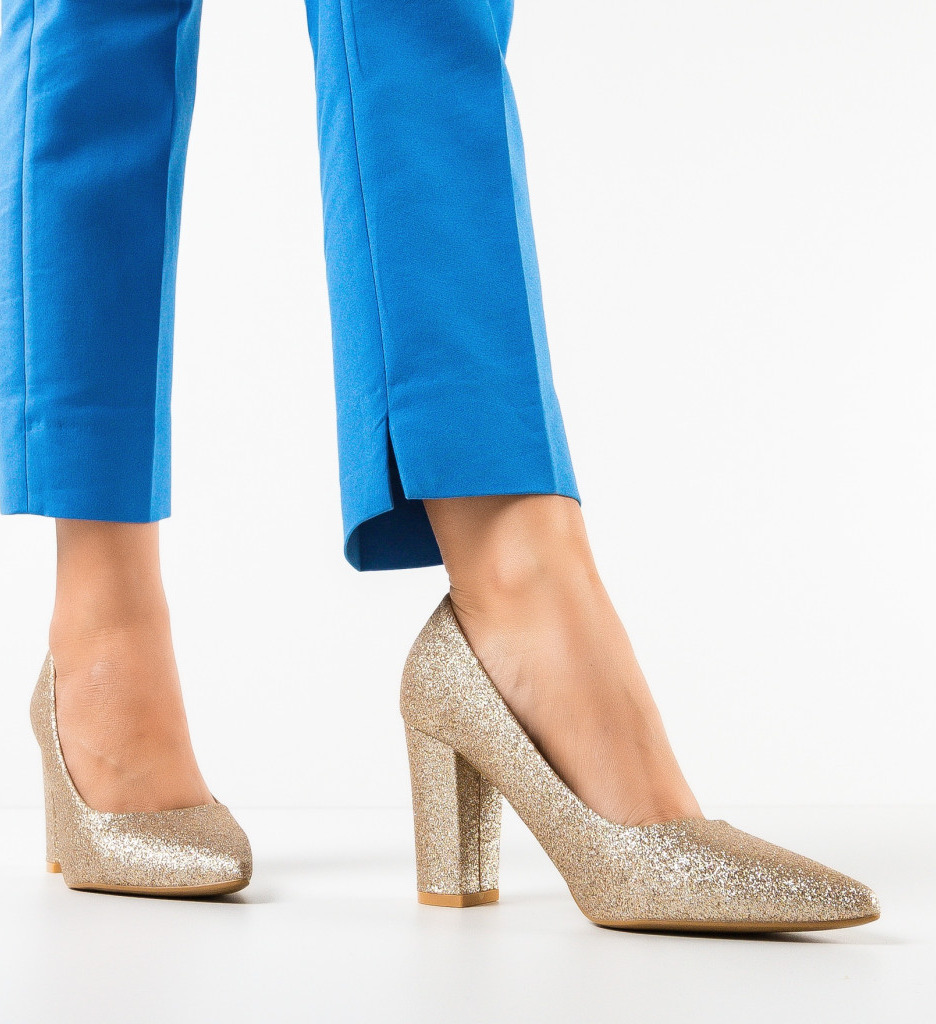 Pantofi Morgan Aurii - Eleganță Premium