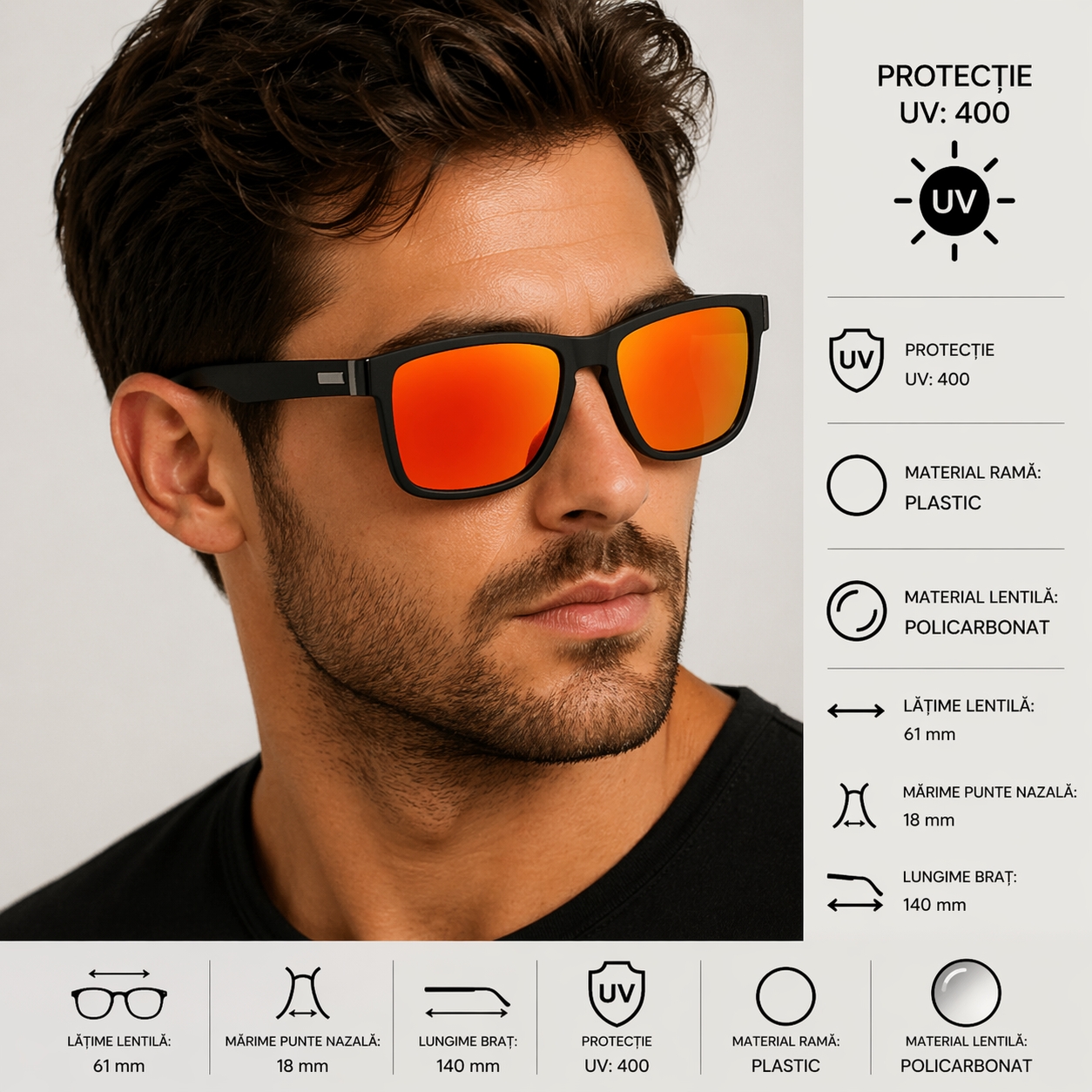 Ochelari de Soare Picadili SG032 UV400 - imagine 2