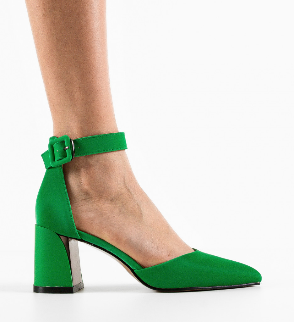 Pantofi Dama Vandre Verzi | Stil Unic - imagine 5