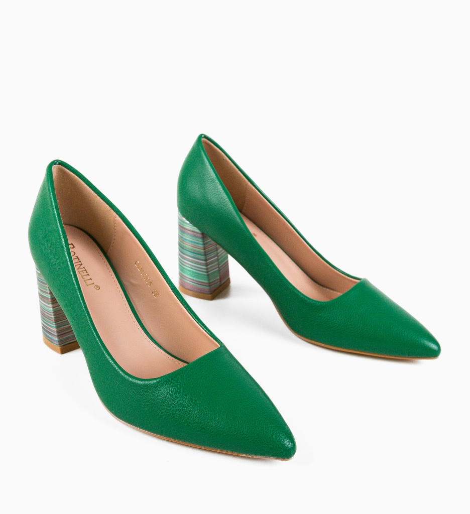 Pantofi Dama Verzi cu Toc Jaylen | Eleganță Maximă - imagine 6