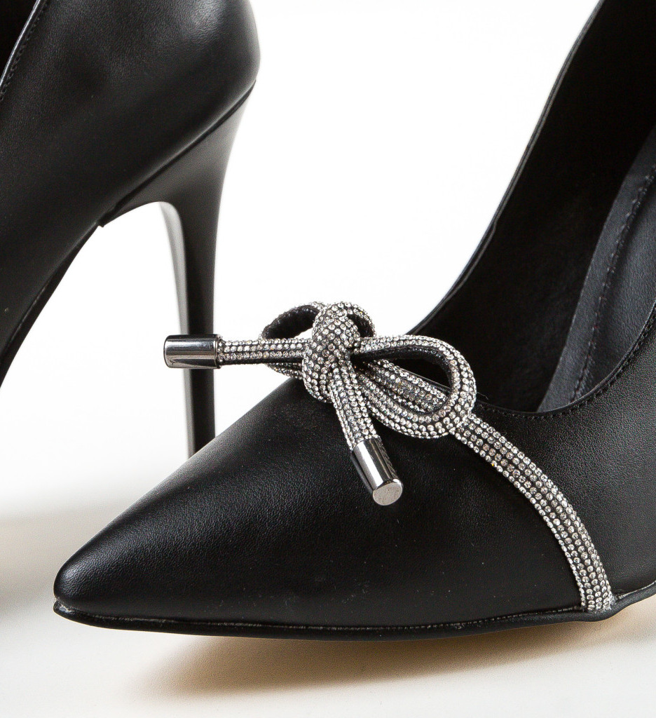 Pantofi Kroba Negri cu Toc - Eleganți și Moderni - imagine 6