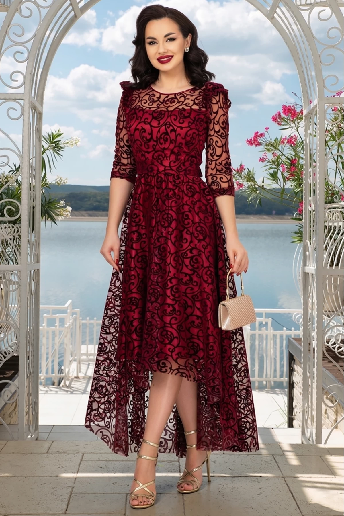 Rochie Catifea Ocazie Francesca | Ella Collection - imagine 2