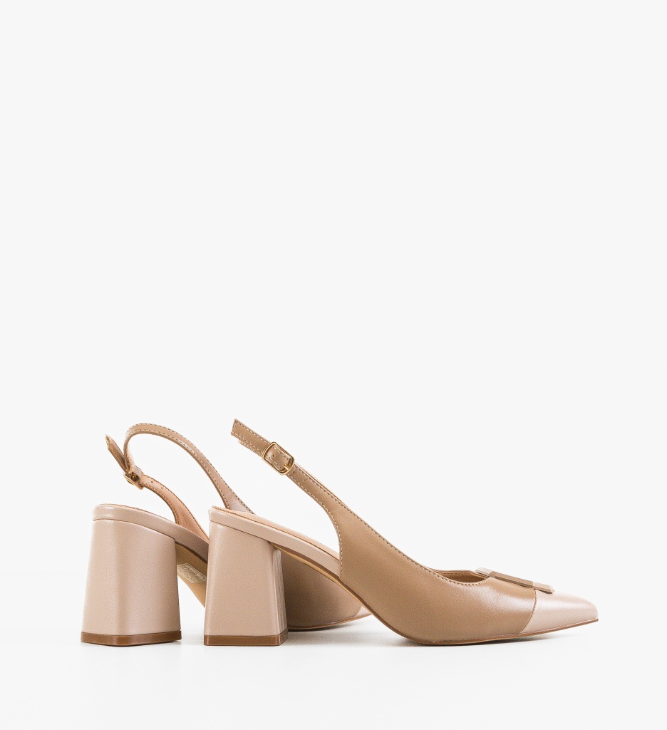 Pantofi cu Toc Sandy Khaki - Eleganță și Stil - imagine 2