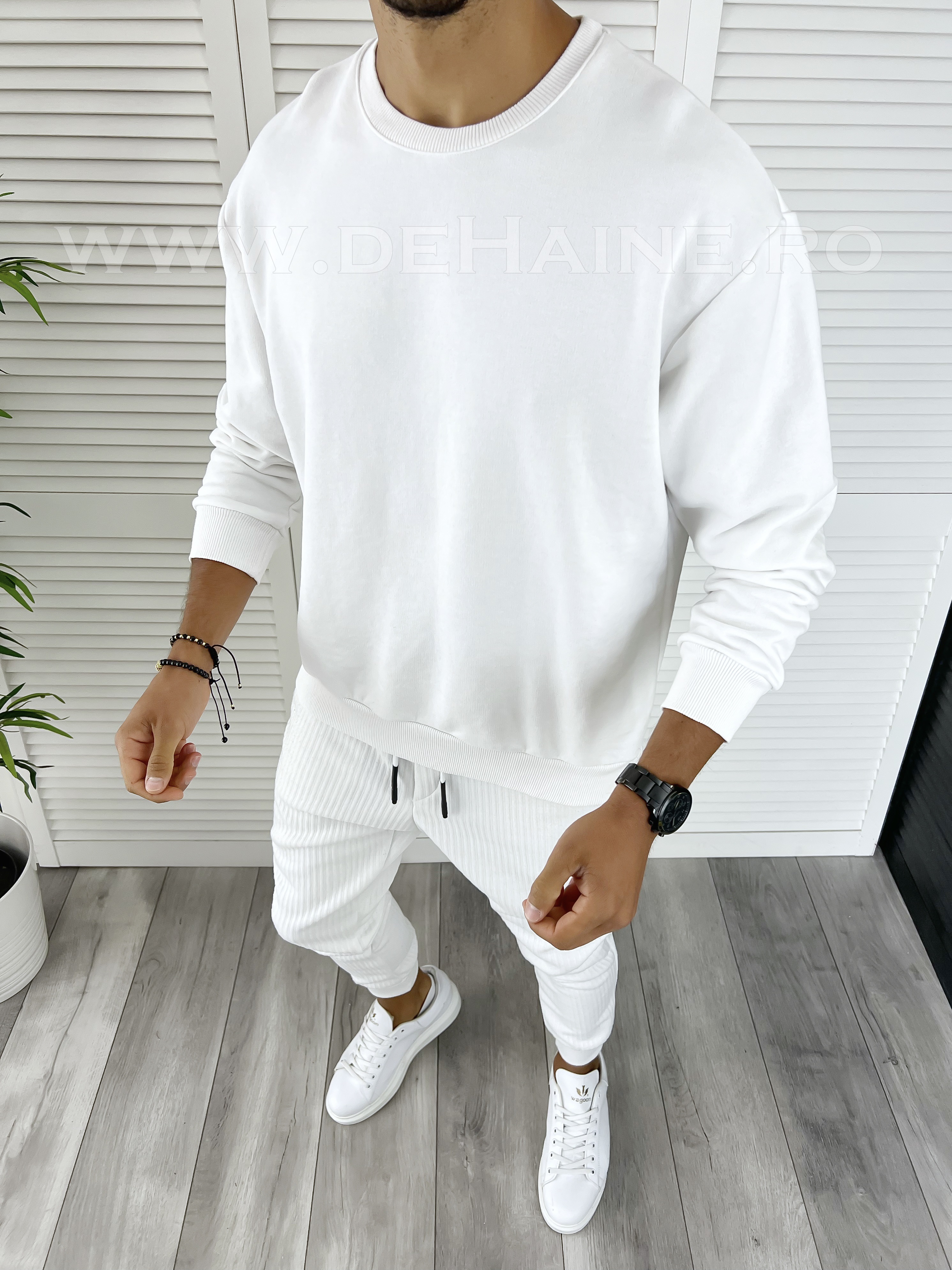Bluza barbati alba oversize K224 P20-4.2