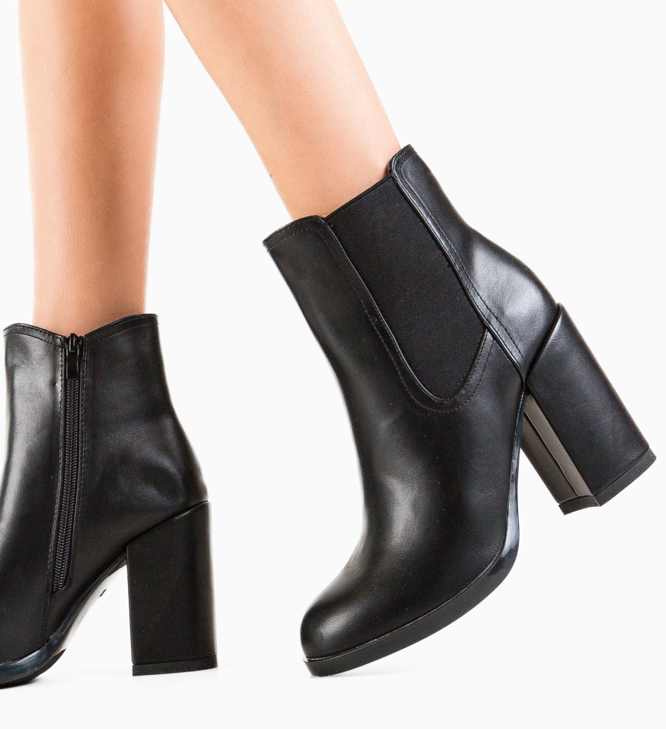 Botine Dama Frost Negre - Eleganță și Confort