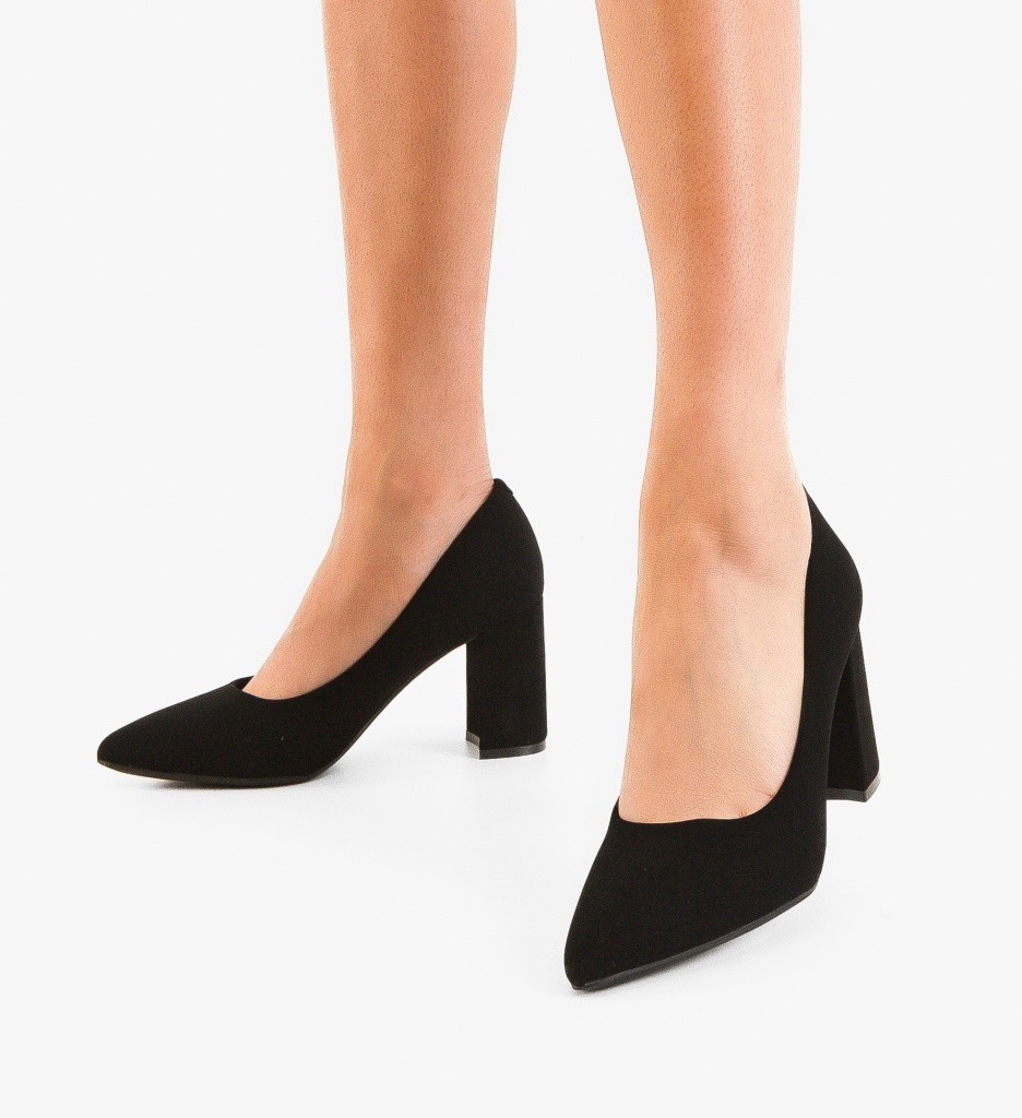 Pantofi Dama Gyny Negri cu Toc Eleganți - imagine 4