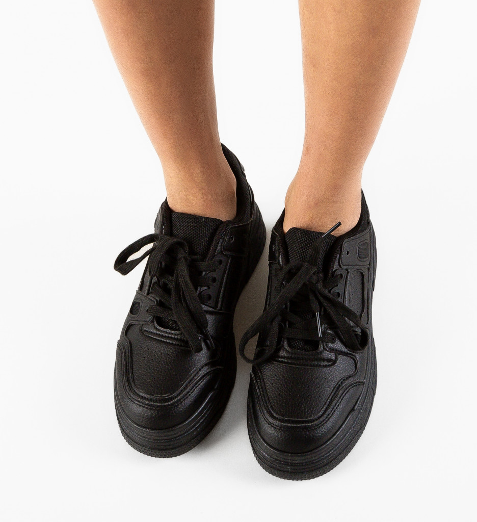 Sneakers Dama Sash Negri - Confort și Stil - imagine 4