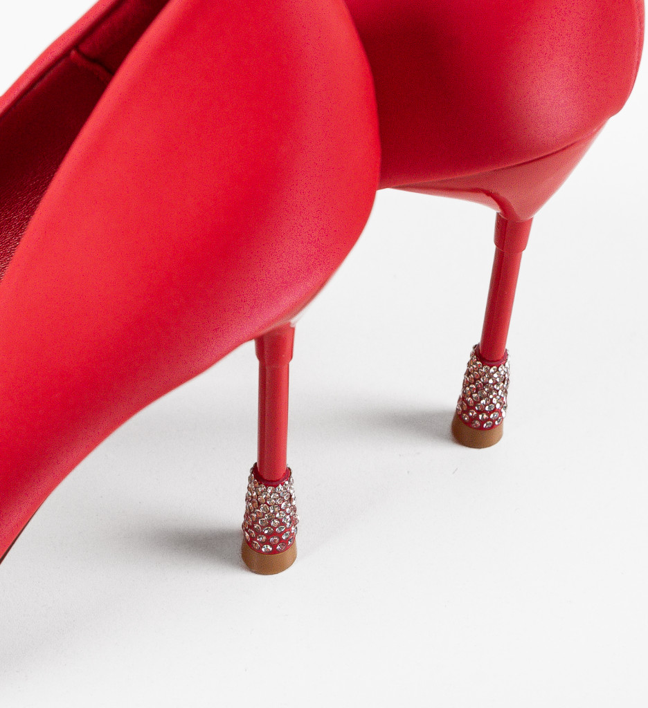 Pantofi Monserrat Rosii - Eleganță și Stil - imagine 7