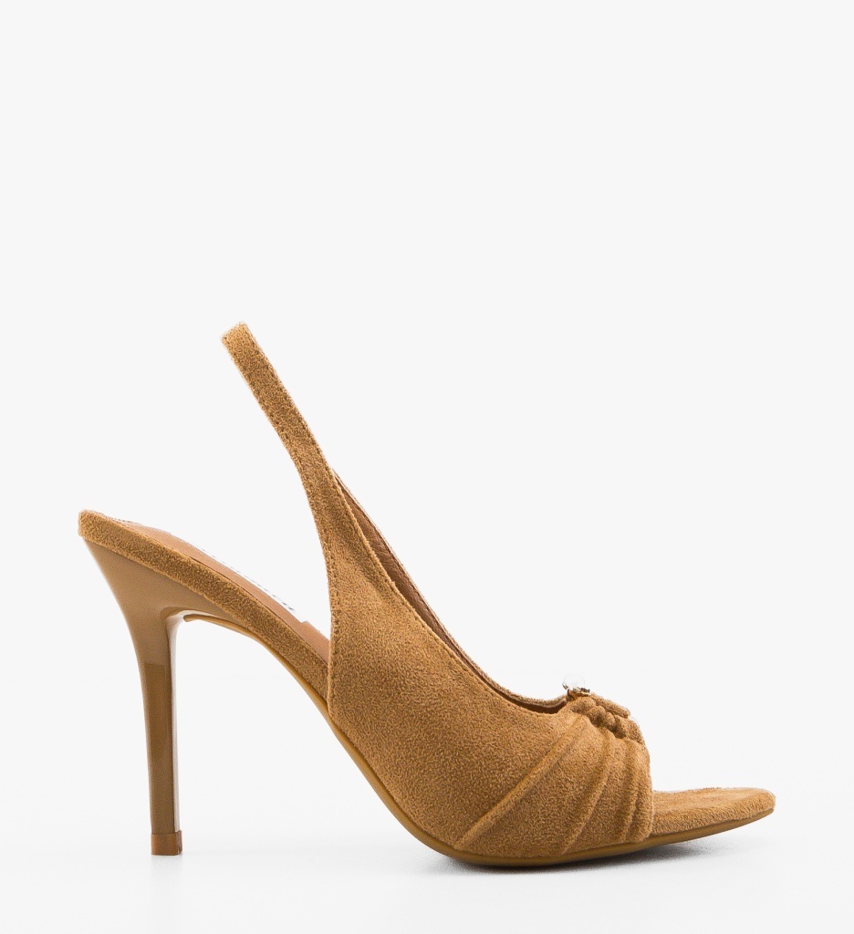Sandale Dama Aytart Camel Elegante cu Toc - imagine 6