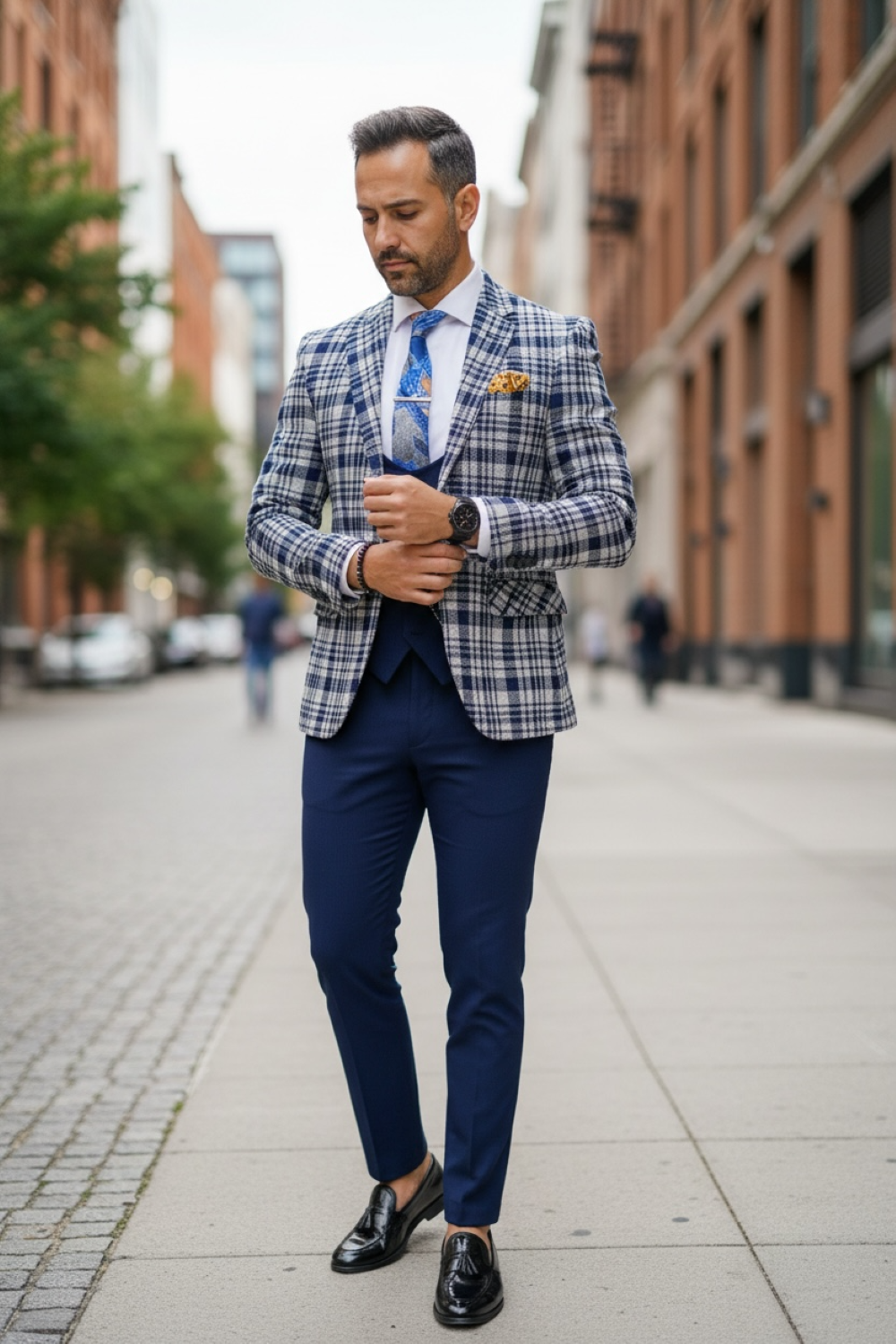 Sacou Barbati Carouri Slim Fit pentru Evenimente - imagine 2