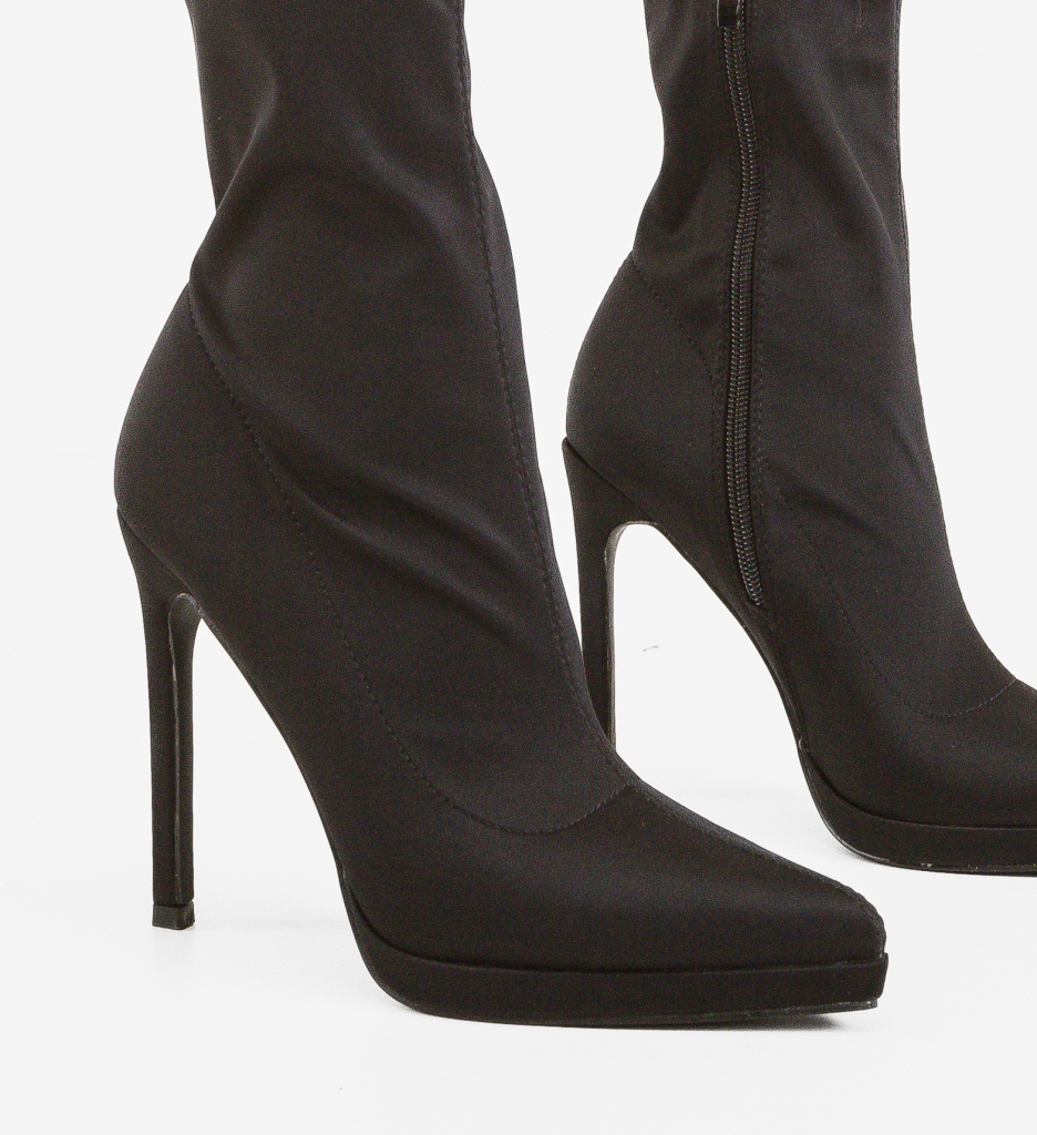 Botine Dama Hamy Negre - Eleganță și Confort - imagine 4