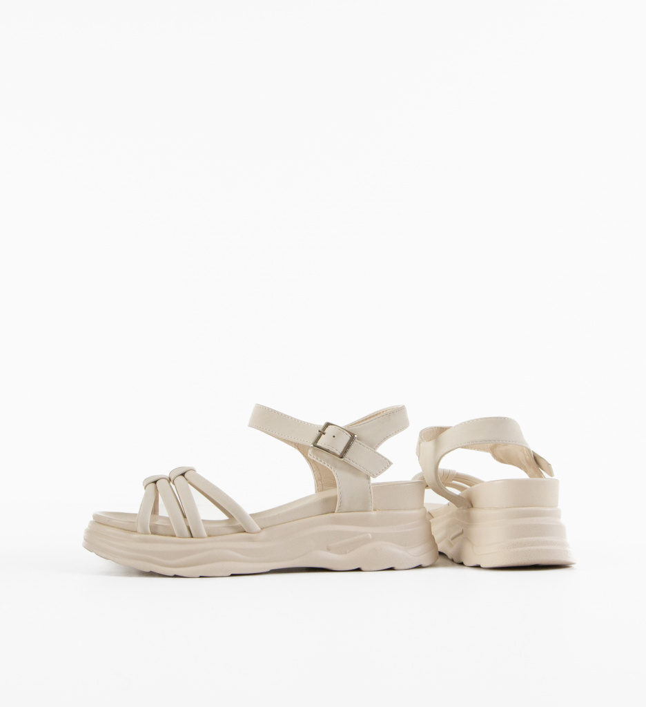 Platforme Dama Patras Bej | Confort & Stil - imagine 5