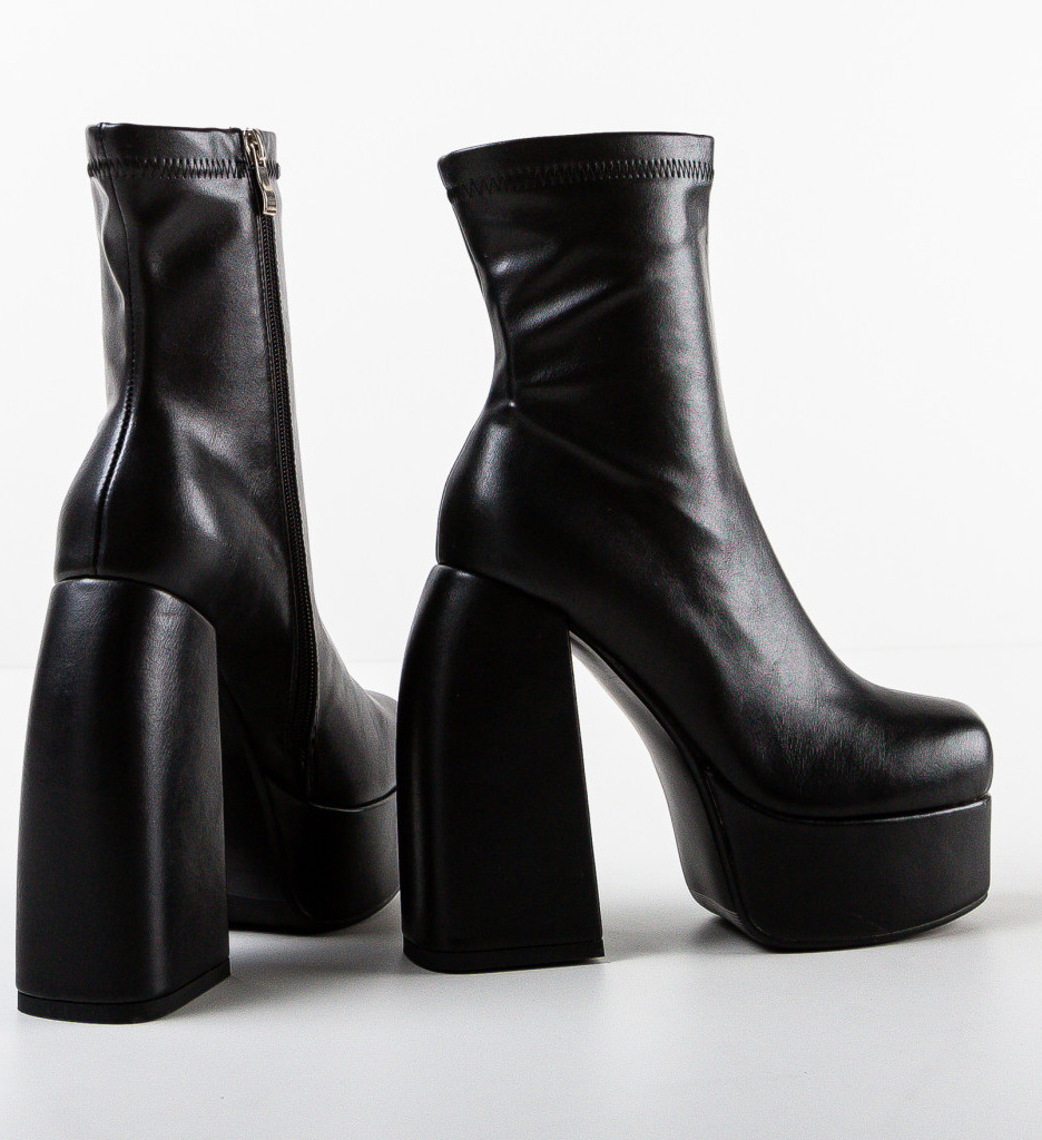 Botine Dama Katey Negre - Eleganță și Confort - imagine 5