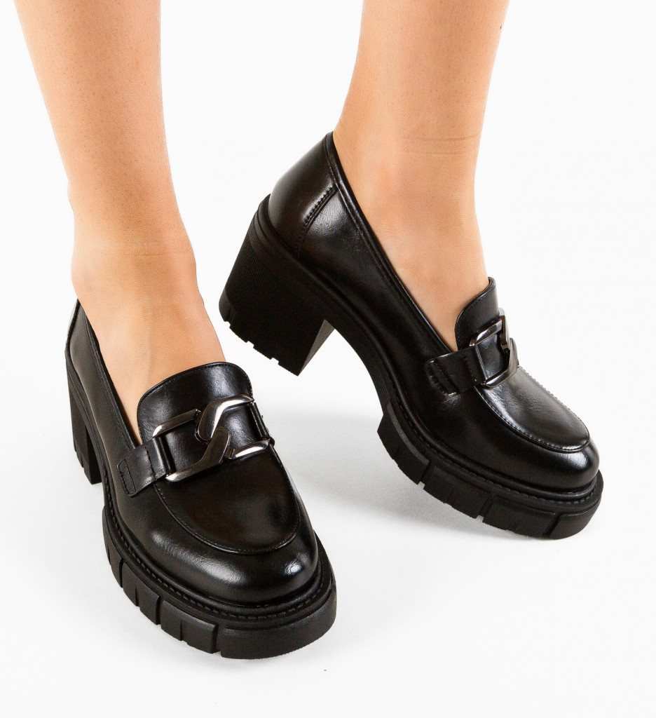 Pantofi Casual Akein Negri - Confort și Stil Zilnic - imagine 3