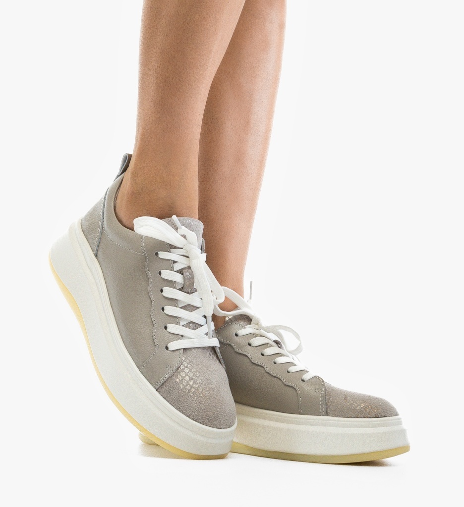Pantofi Casual Priki Gri | Confort și Stil