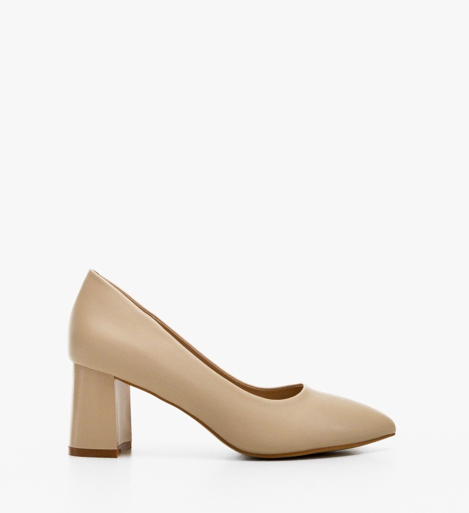 Pantofi Phili Bej Eleganți cu Toc - Confort și Stil - imagine 6