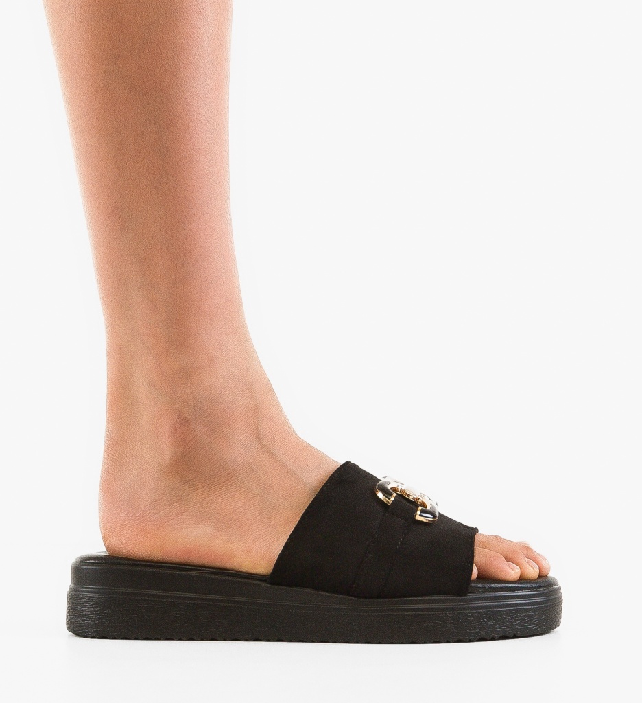 Sandale Clio Negre Dama | Stil și Confort Zilnic - imagine 6
