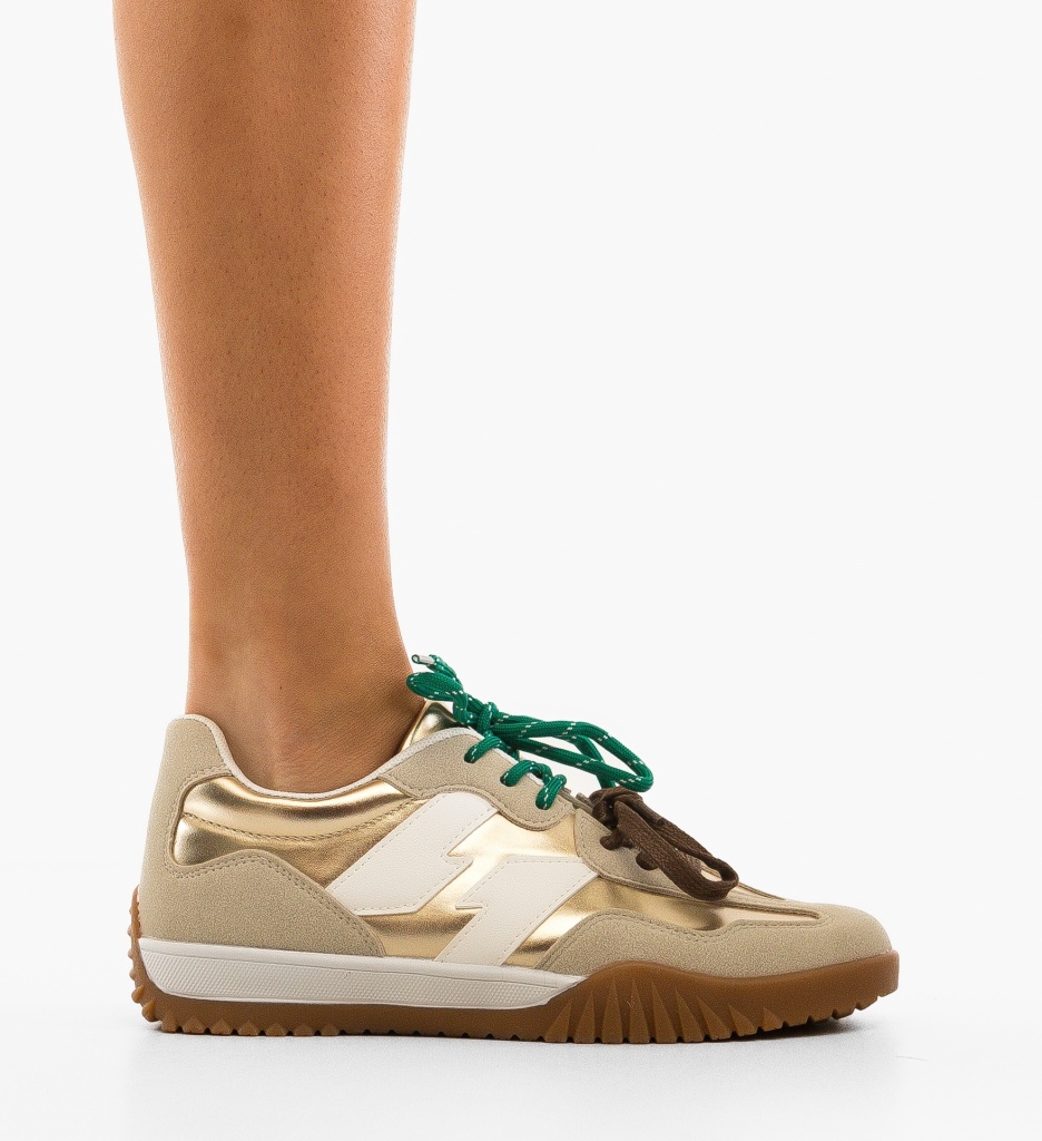 Pantofi Sport Velma Aurii - Stil și Confort - imagine 6